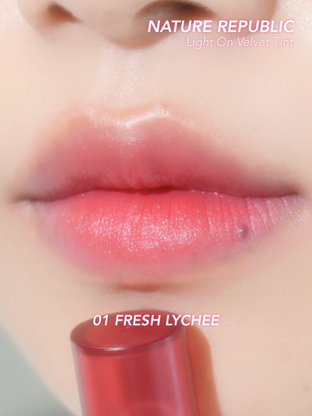ライトオンベルベットティント 03.フラッシュタンジェリン/ネイチャーリパブリック/リップティントを使ったクチコミ（3枚目）