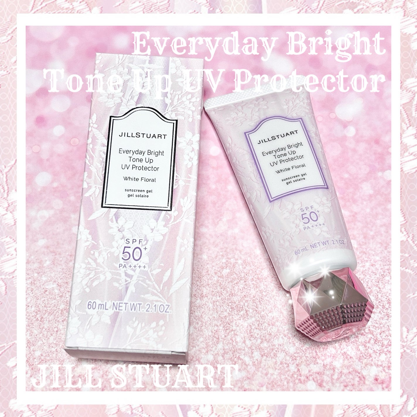 エブリデイブライト トーンアップ UVプロテクター ホワイトフローラル/JILL STUART/日焼け止めジェルを使ったクチコミ(1枚目)