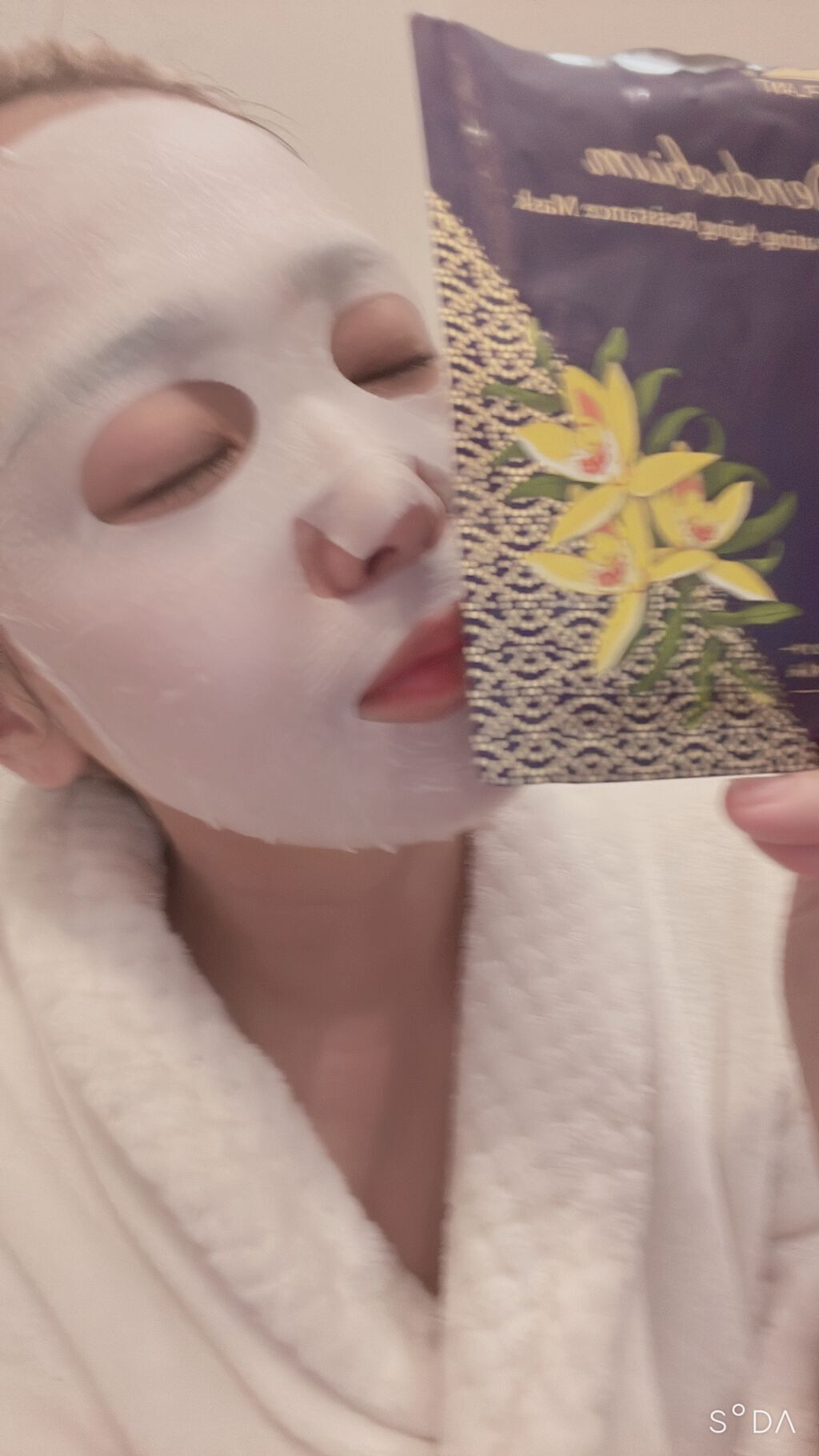 セッコク蘭エイジングケアマスクα/DR PLANT/シートマスク・パックを使ったクチコミ(2枚目)