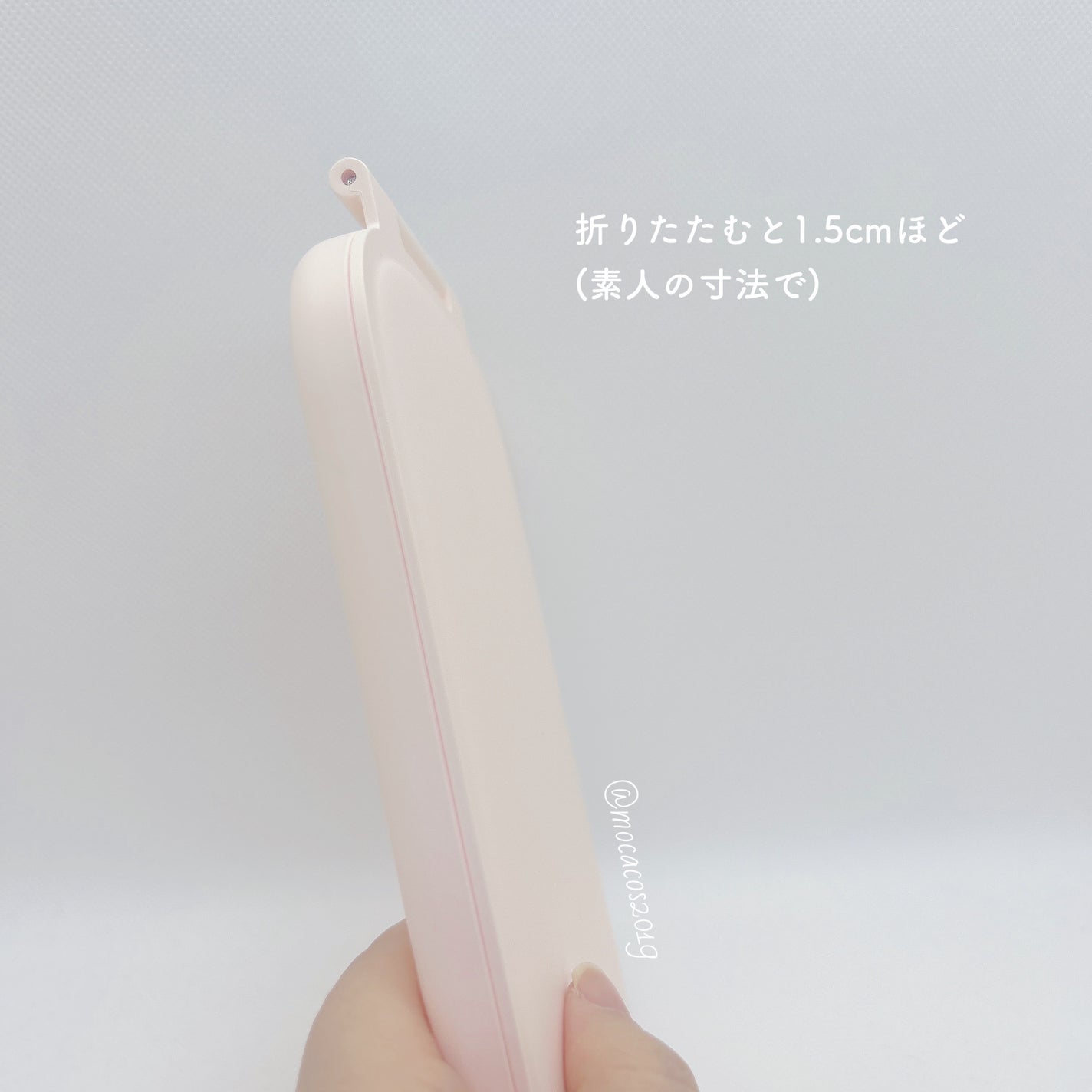 llano 折りたたみLEDライトミラー/llano/その他化粧小物を使ったクチコミ(7枚目)