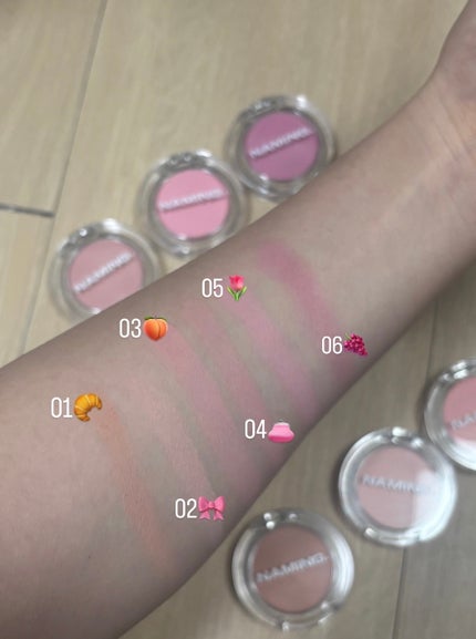 ネーミング ソフティクリームブラッシュ/NAMING./ジェル・クリームチークを使ったクチコミ(2枚目)