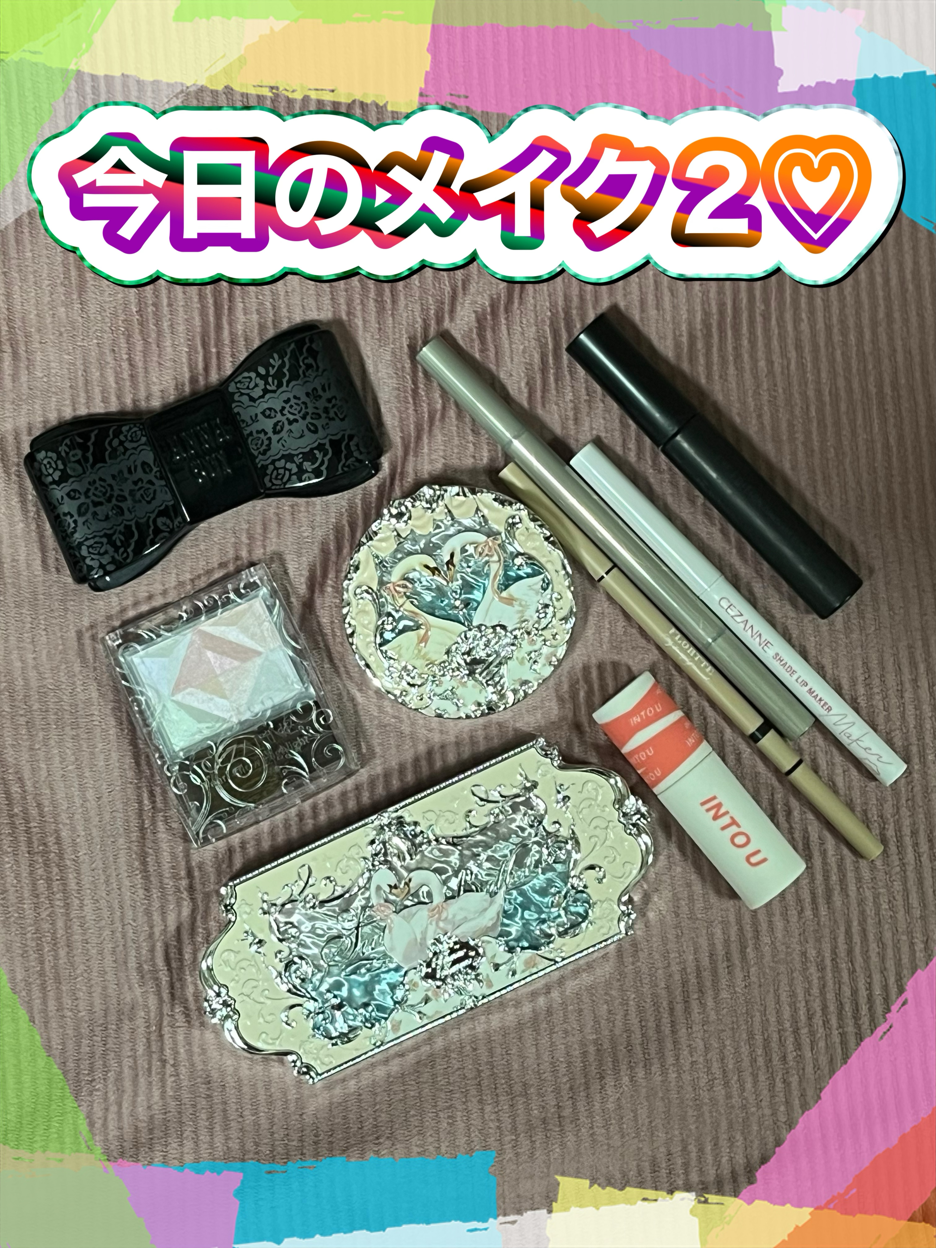 フラワーノーズ スワンバレエシリーズ ブラッシュコンパクト/FlowerKnows/パウダーチークを使ったクチコミ（2枚目）