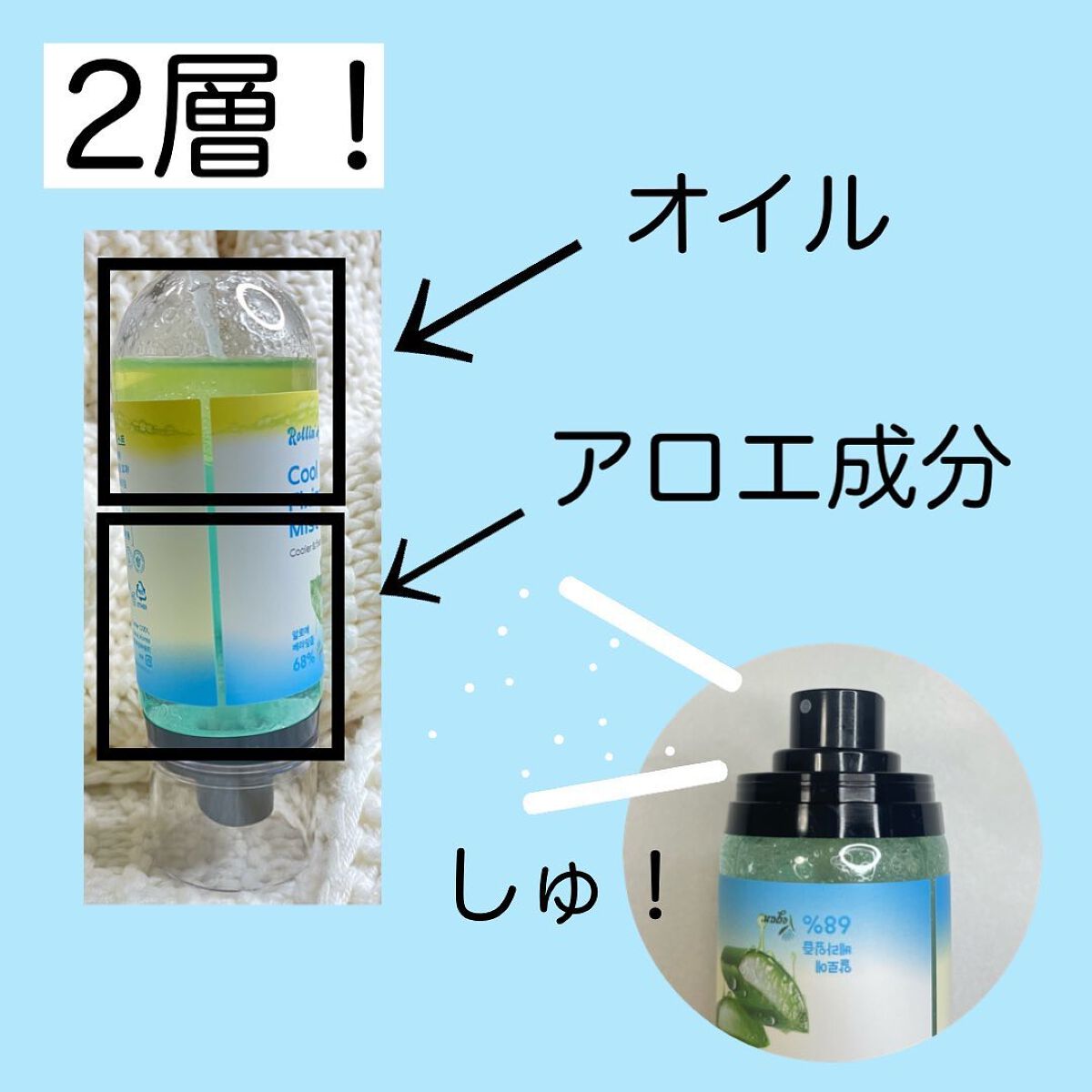 COOL FIXING MIST/Rollin' Aloe/ミスト状化粧水を使ったクチコミ(2枚目)