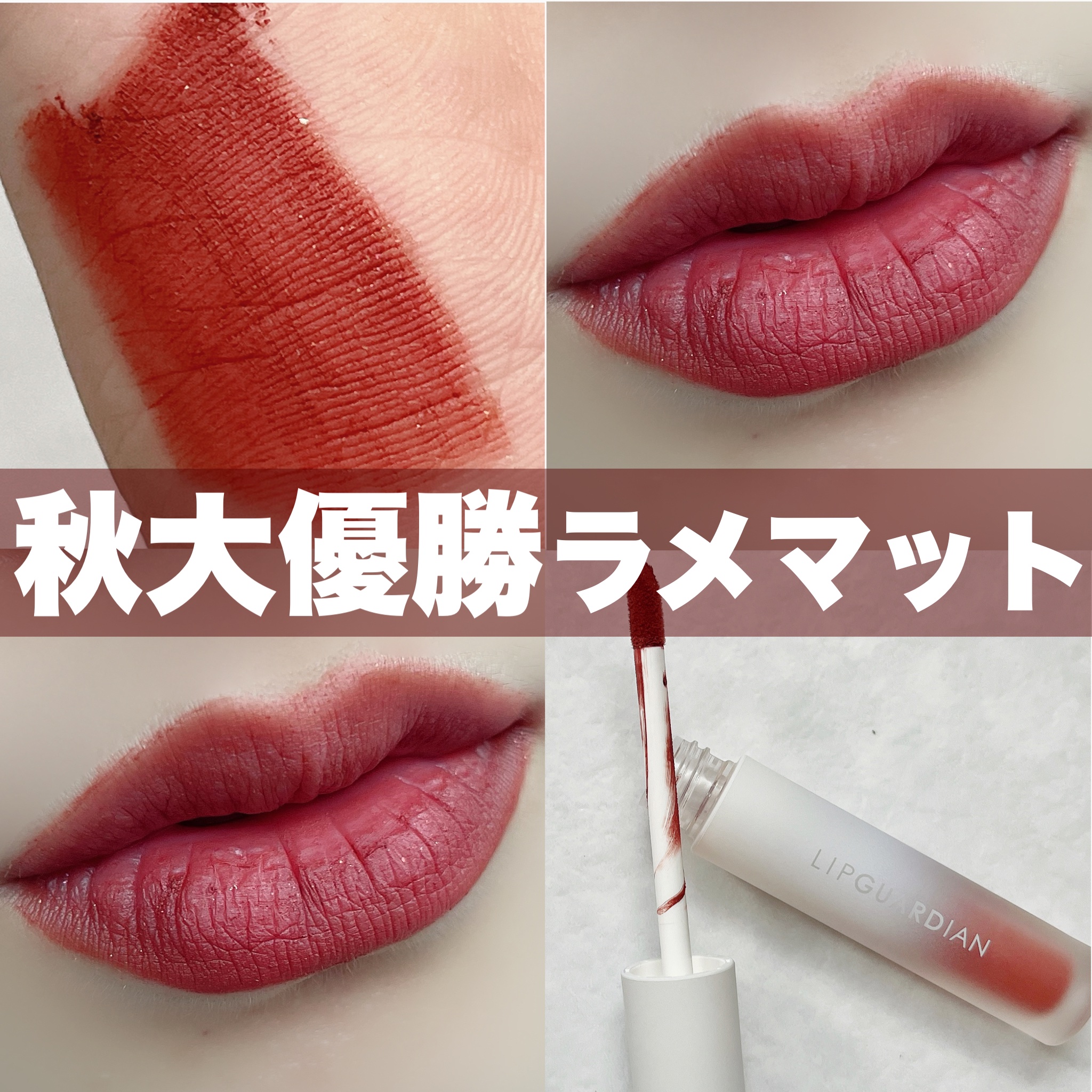 マットヴェールティント L02 パドドゥテラコッタ/LIPGUARDIAN/リップティントを使ったクチコミ（1枚目）