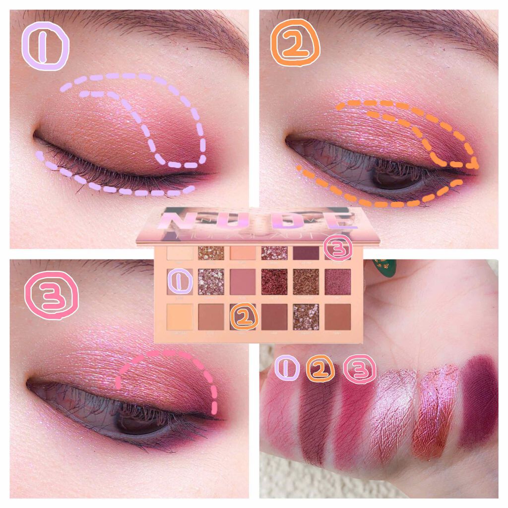The New Nude Palette/Huda Beauty/アイシャドウパレットを使ったクチコミ（2枚目）