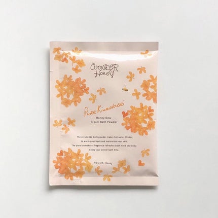 ワンダーハニー とろとろふんわりクリームバス ピュアキンモクセイ/VECUA Honey/炭酸系入浴剤を使ったクチコミ(1枚目)