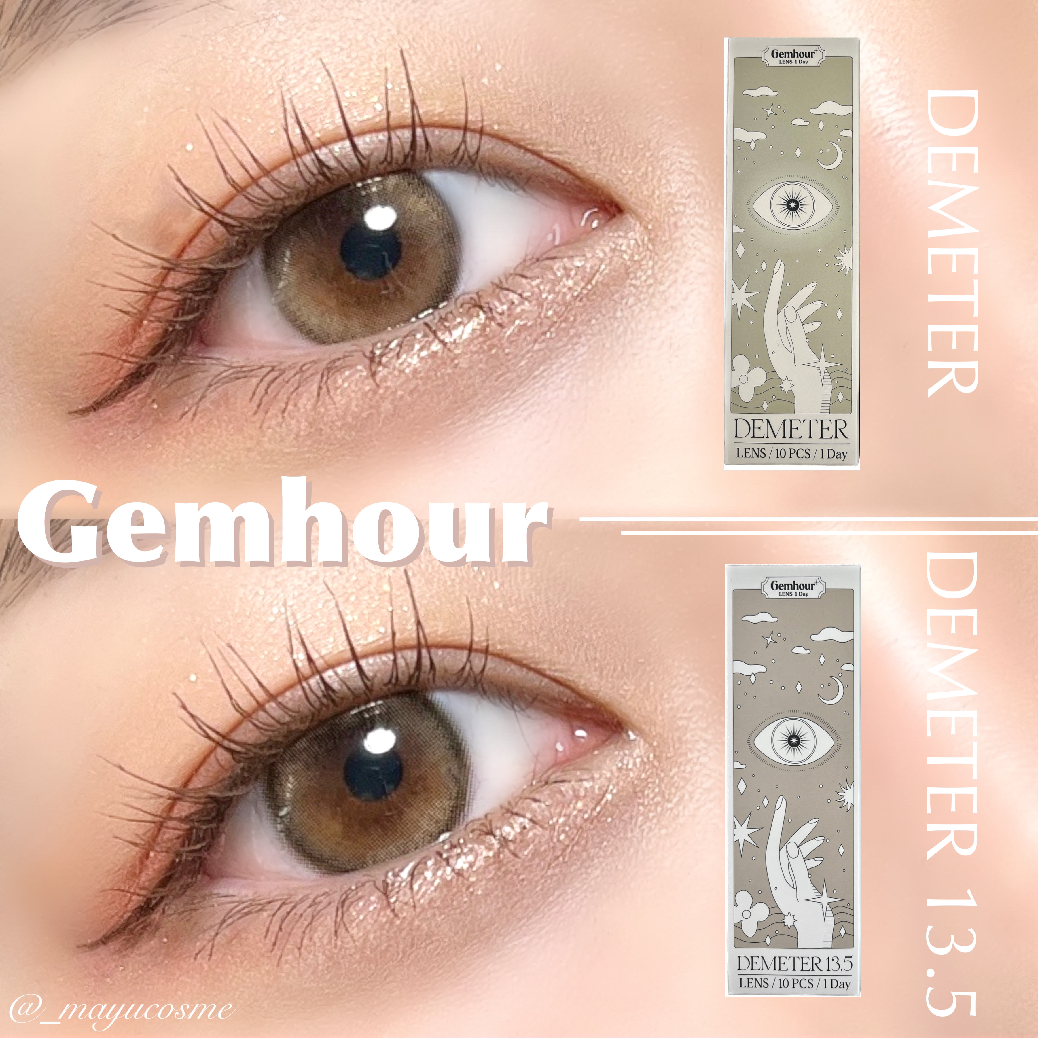 DEMETER 1day/Gemhour lens/カラーコンタクトレンズを使ったクチコミ（1枚目）