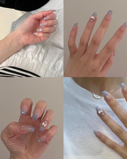 #福岡ネイル,#フレンチネイル,#韓国ネイル,#ワンホンネイル,#キラキラネイル,#ガーリーネイル,#ピンクネイル,#ブルーネイル,#ちゅるんネイル,#フレンチガーリーネイル,#グラデーションネイル,#チークネイル,#海外ネイルのネイルデザイン