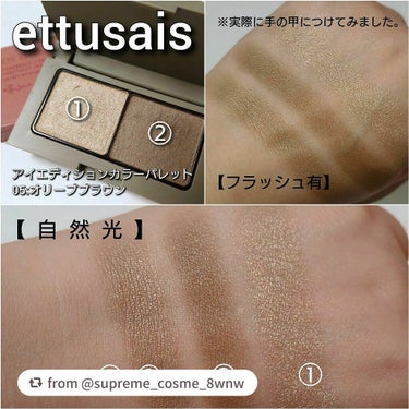 アイエディション(カラーパレット)/ettusais/アイシャドウパレットを使ったクチコミ（4枚目）