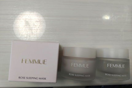 ローズウォーター スリーピングマスク/FEMMUE/フェイスクリームを使ったクチコミ(1枚目)