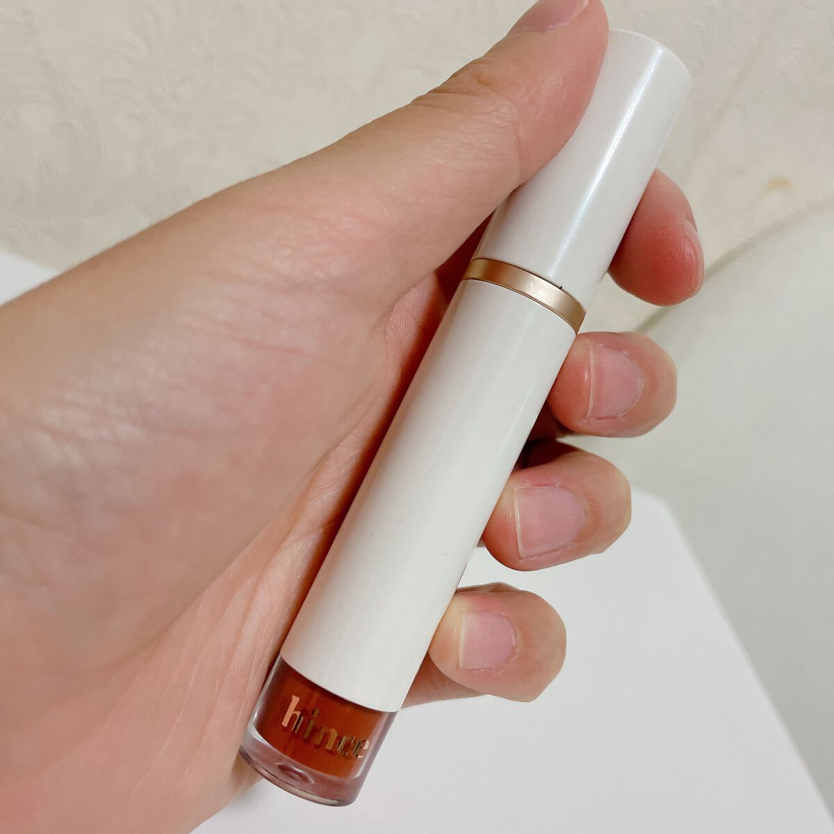 ムードインハンサーウォーターリキッドグロウ/hince/口紅を使ったクチコミ（1枚目）