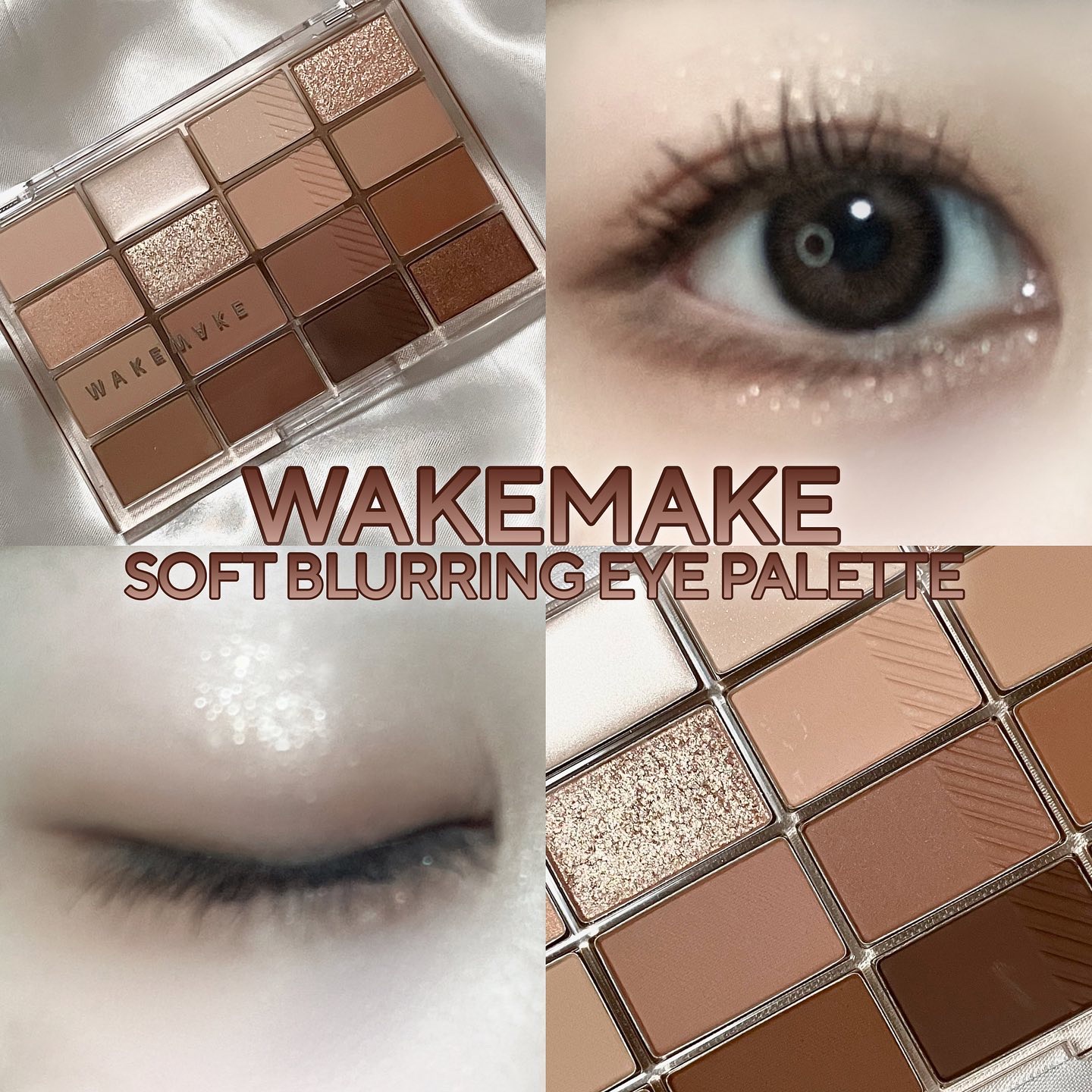 ソフトブラーリングアイパレット/wakemake/アイシャドウパレットを使ったクチコミ（1枚目）