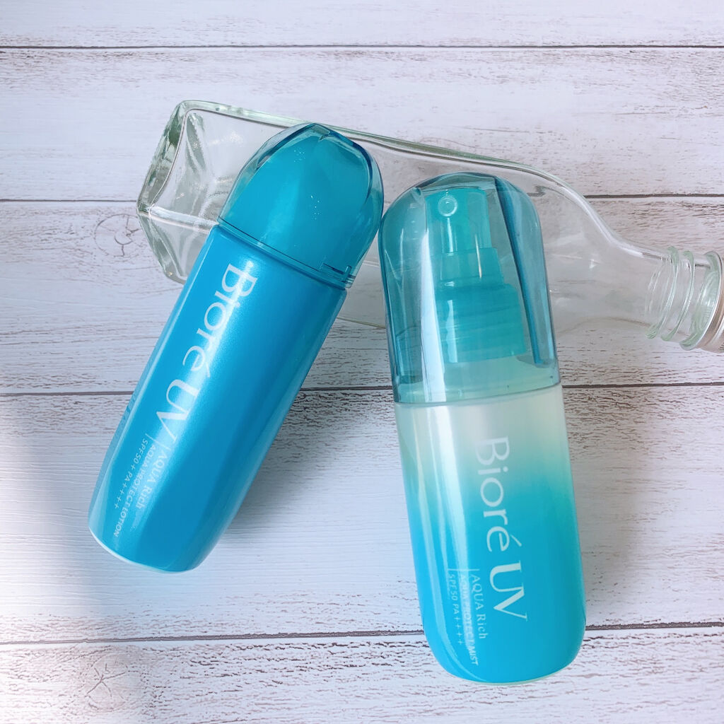 ビオレUV アクアリッチ アクアプロテクトローション(水層パック)/ビオレ/日焼け止めローションを使ったクチコミ（1枚目）