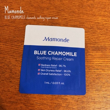 mamonde blue chamomile soothing repair cream/Mamonde/フェイスクリームを使ったクチコミ（1枚目）