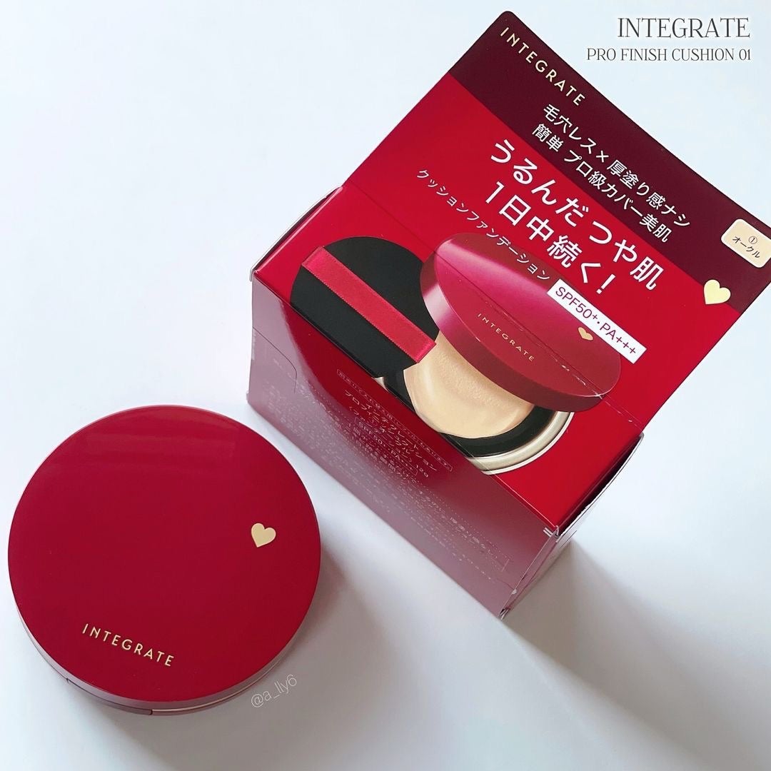 インテグレート プロフィニッシュクッション/インテグレート/クッションファンデーションを使ったクチコミ(4枚目)