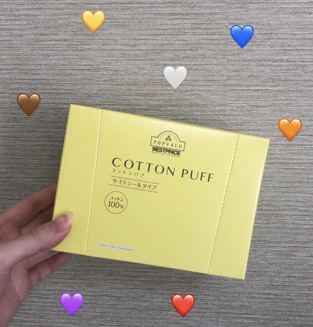 コットンパフ/トップバリュ ベストプライス/コットンを使ったクチコミ（1枚目）