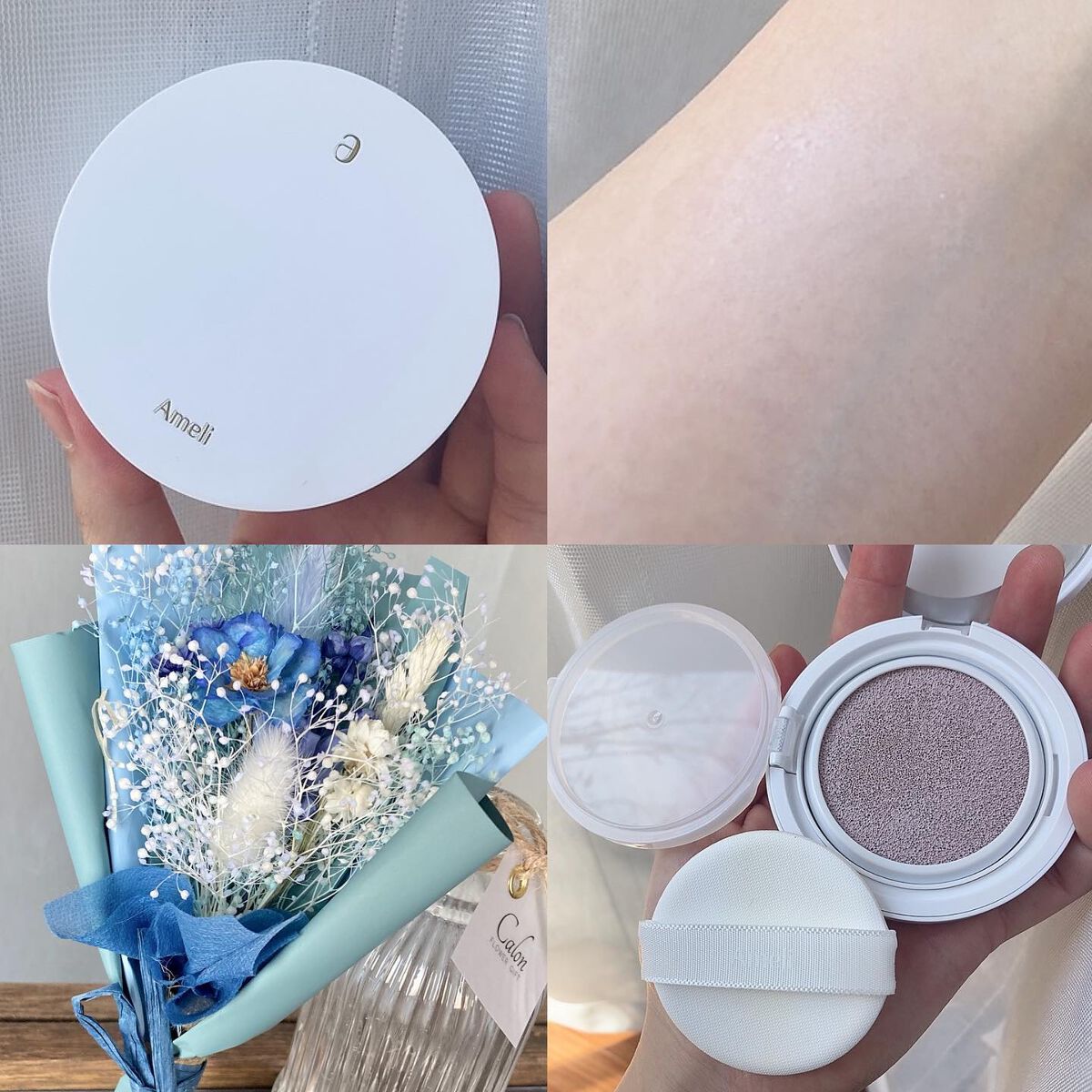 コンプリメントシリーズクッション 紫色(ボラ)/Ameli/クッションファンデーションを使ったクチコミ(2枚目)