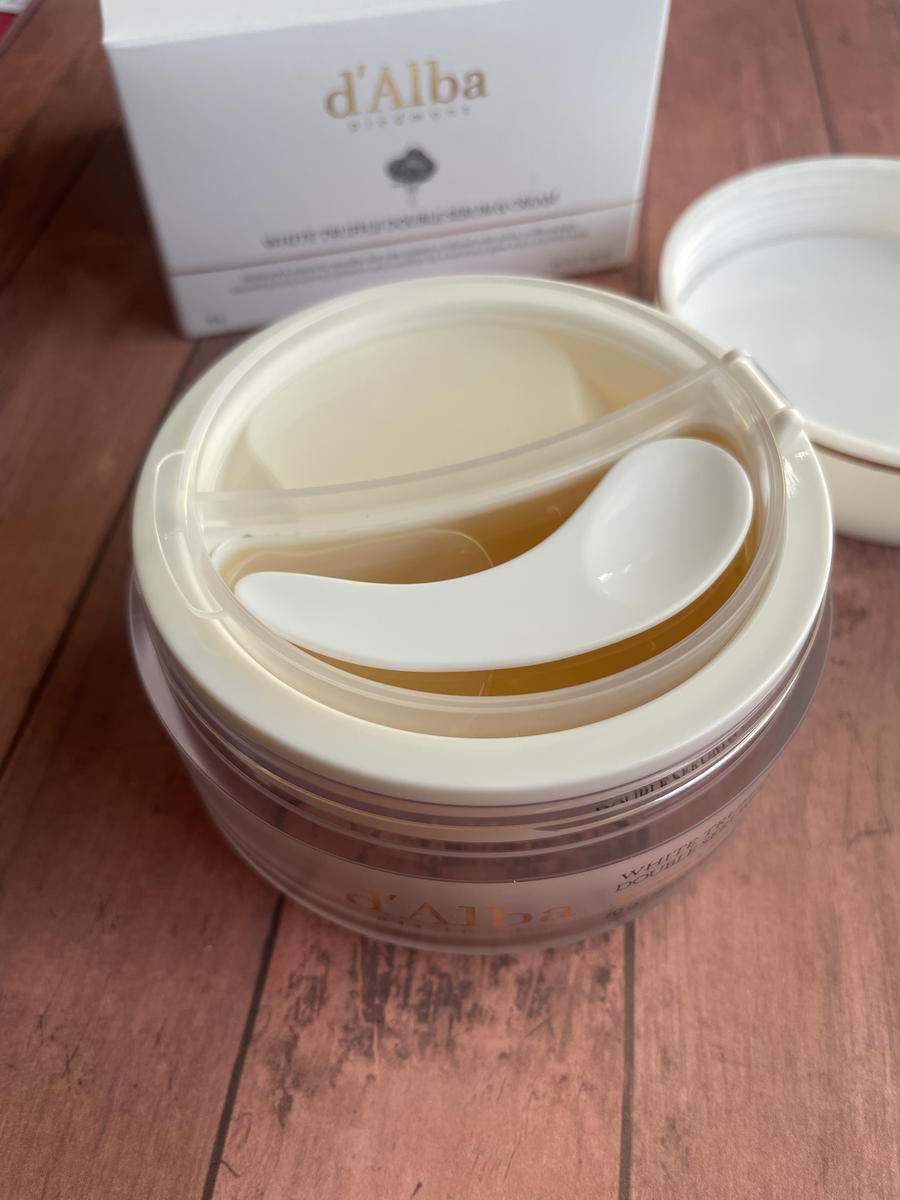 ホワイトトリュフダブルセラムアンドクリーム/ダルバ/フェイスクリームを使ったクチコミ（3枚目）