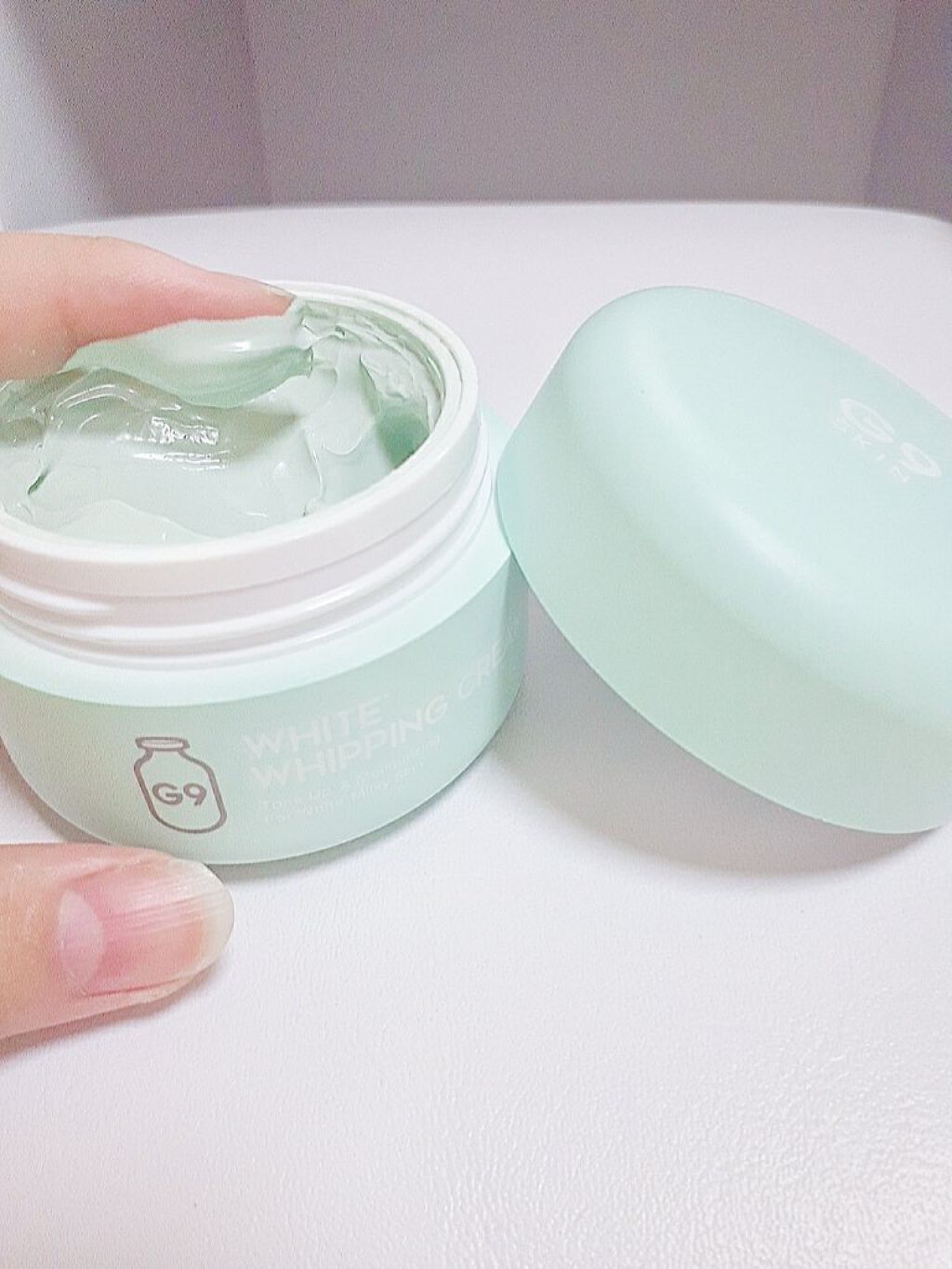 WHITE WHIPPING CREAM(ウユクリーム)/G9SKIN/化粧下地を使ったクチコミ（2枚目）