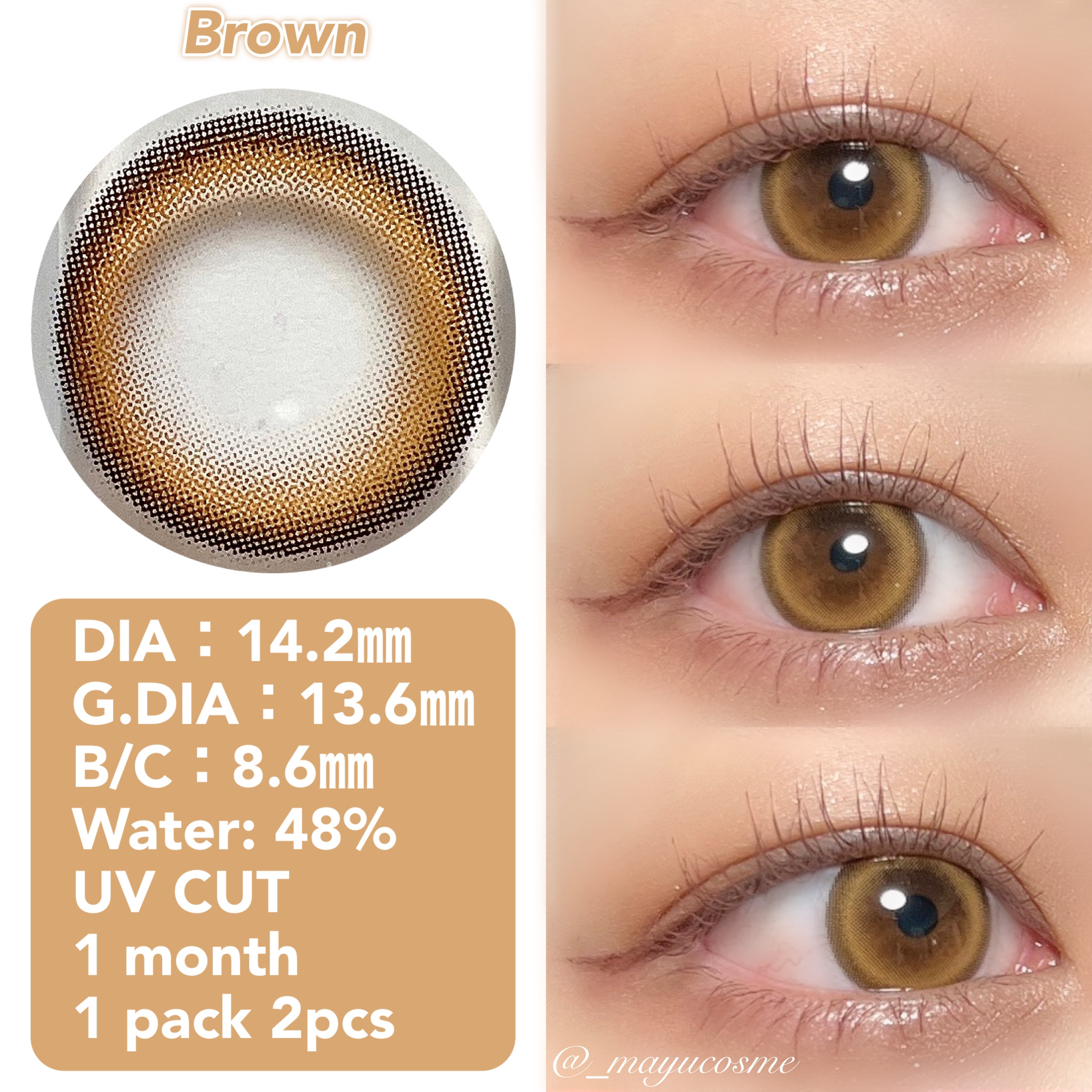 Eye Four Cat/LENSME/カラーコンタクトレンズを使ったクチコミ（3枚目）