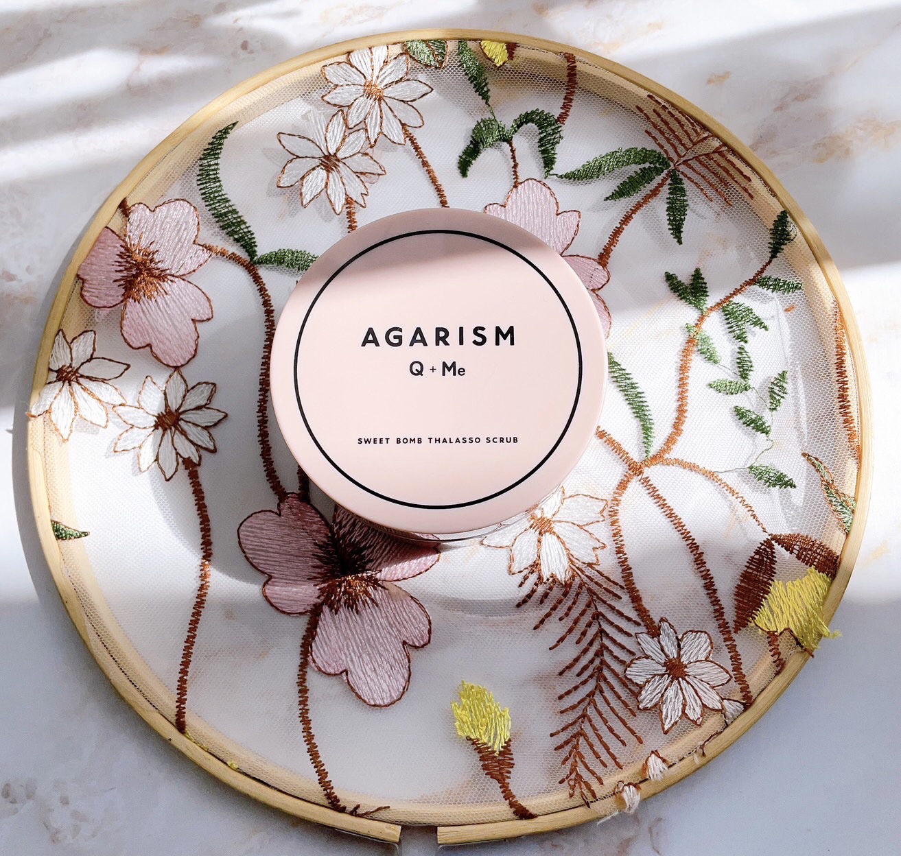 Q+Me スウィート ボム タラソ スクラブ/AGARISM/バスト・ヒップケアを使ったクチコミ（1枚目）