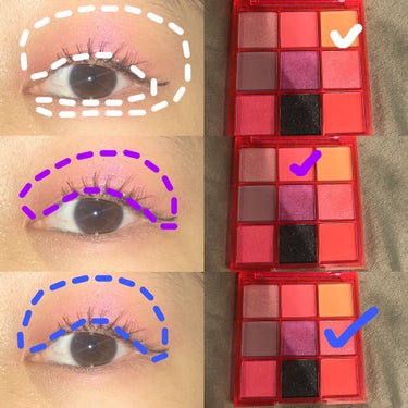 UR GLAM　BLOOMING EYE COLOR PALETTE/U R GLAM/パウダーアイシャドウを使ったクチコミ（3枚目）