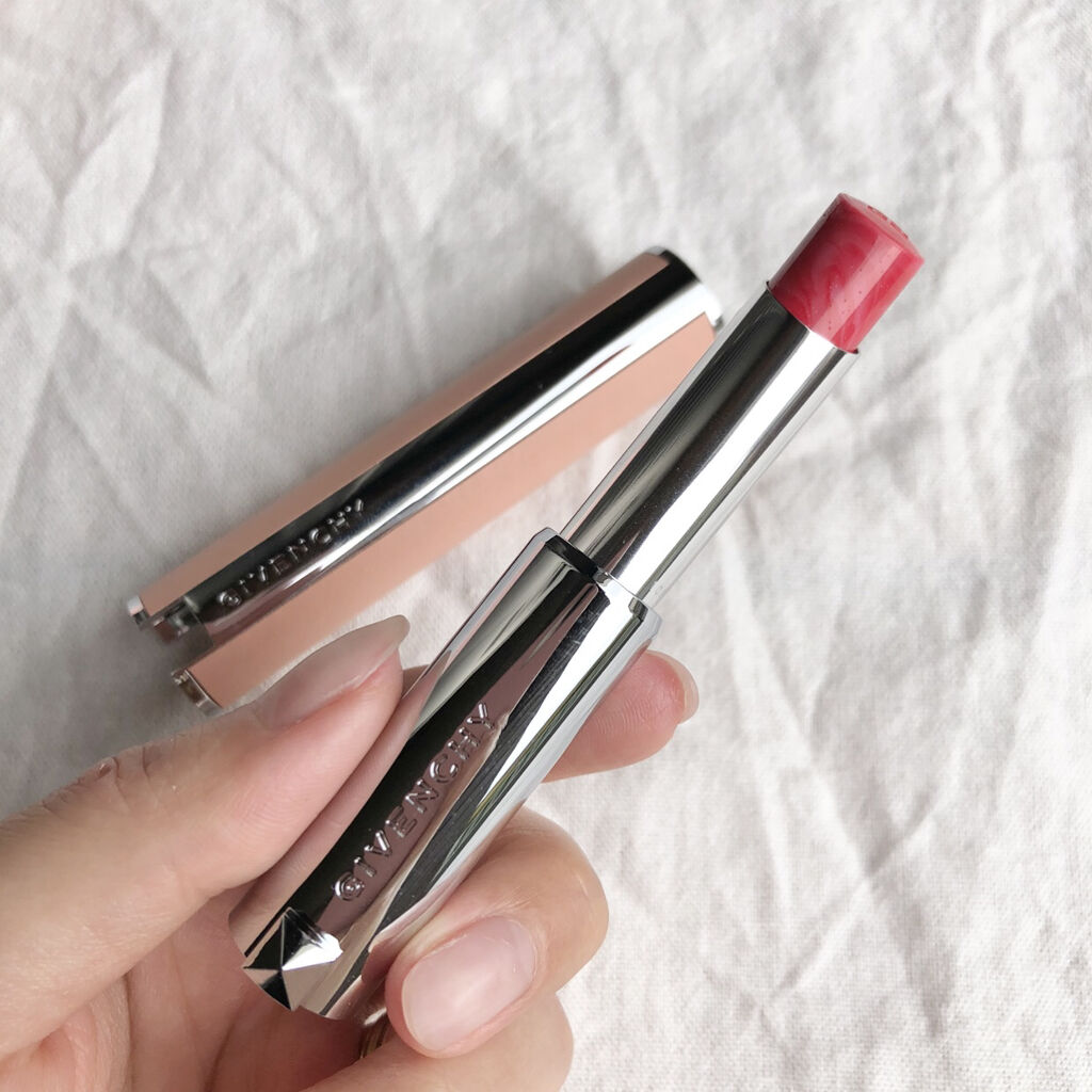 ローズ・パーフェクト No.303 スージング・レッド/GIVENCHY/リップバームを使ったクチコミ（2枚目）