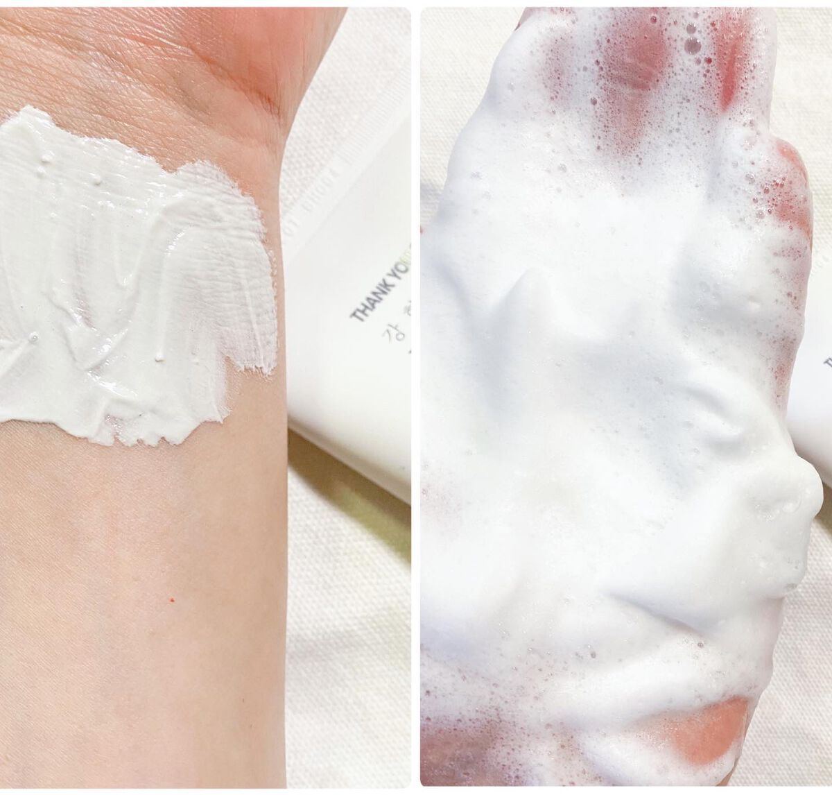 ライスピュアジェル＆クリーム/THANK YOU FARMER/フェイスクリームを使ったクチコミ（3枚目）