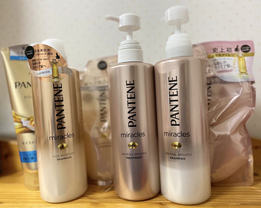 ミラクルズ リッチモイスチャー シャンプー／トリートメント/パンテーン/市販シャンプーを使ったクチコミ（2枚目）