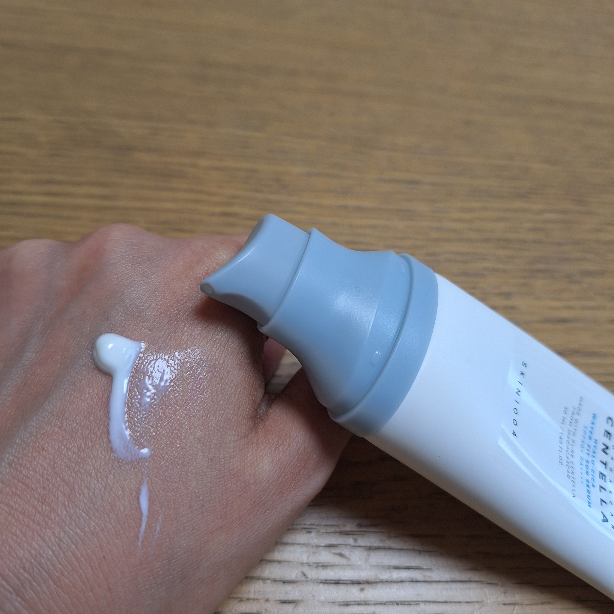 ヒアルーシカ ウォーターフィット サンセラム/SKIN1004/日焼け止めローションを使ったクチコミ（2枚目）