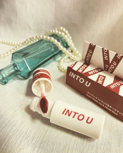 スーパーマットリップ&チークマッド/INTO U/口紅を使ったクチコミ(8枚目)