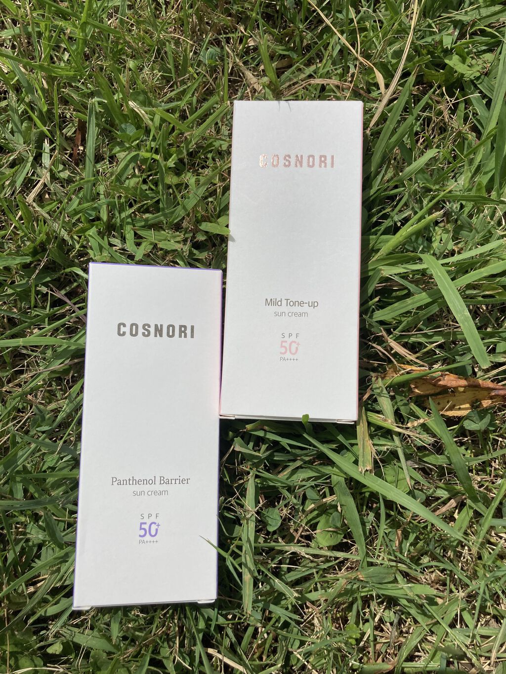 マイルドトーンアップサンクリーム(日焼け止め)SPF50+ PA++++/COSNORI/日焼け止めクリームを使ったクチコミ（2枚目）