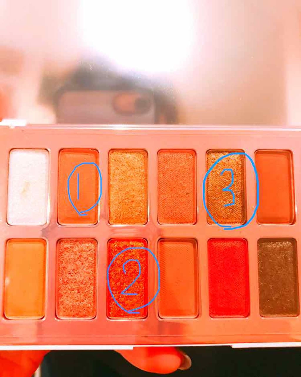 バレンタインボックス2 ピーチパレット/VAVI MELLO/アイシャドウパレットを使ったクチコミ（2枚目）