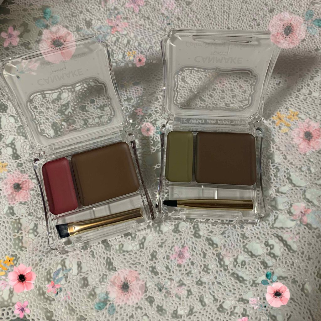 カラースタイリングアイブロウ 02 オリーブブラウン/キャンメイク/パウダーアイブロウを使ったクチコミ（2枚目）