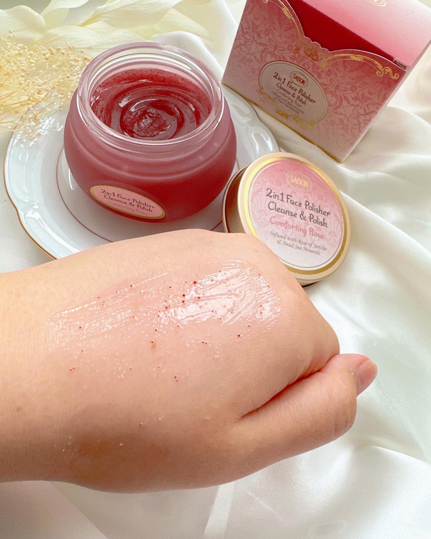 フェイスポリッシャー コンフォーティング・ローズ/SABON/スクラブ・ゴマージュを使ったクチコミ(6枚目)