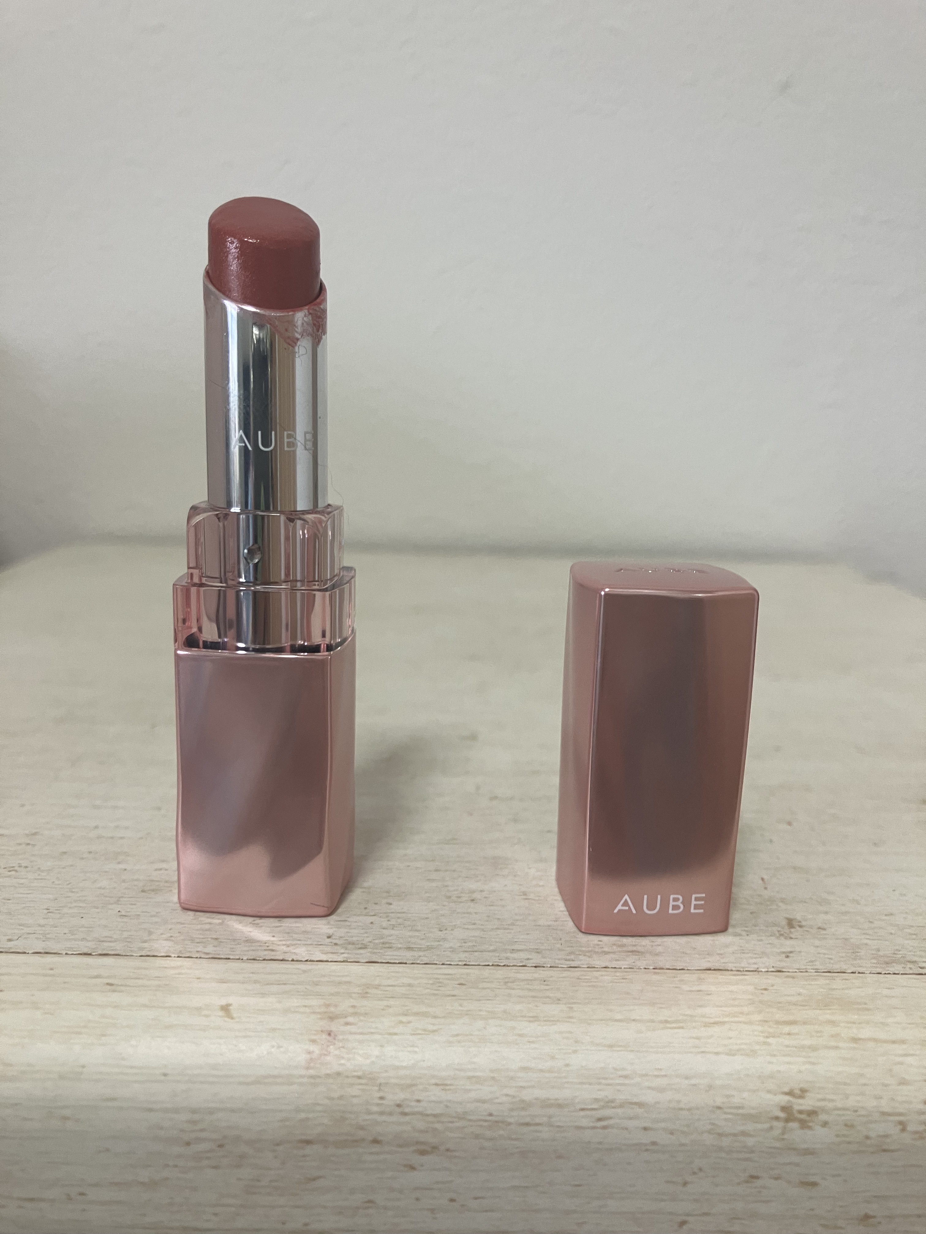 なめらか質感ひと塗りルージュ/AUBE/口紅を使ったクチコミ（1枚目）