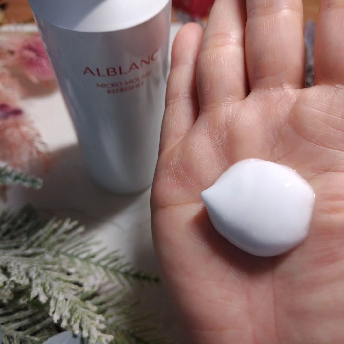 マイクロムース リフレッシャー/ALBLANC/泡洗顔を使ったクチコミ(2枚目)