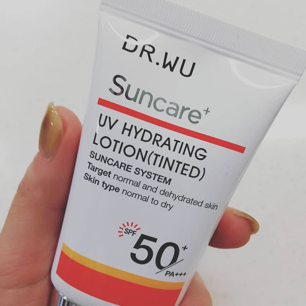 サンスクリーン+モイスト(色付き)<日焼け止め>/DR.WU/日焼け止めローションを使ったクチコミ(2枚目)