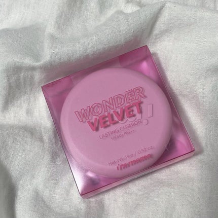 ワンダーベルベットラスティングクッション/i’m meme/クッションファンデーションを使ったクチコミ(2枚目)
