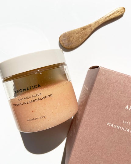 ソルトボディスクラブマグノリア&サンダルウッド/AROMATICA/ボディスクラブを使ったクチコミ(7枚目)
