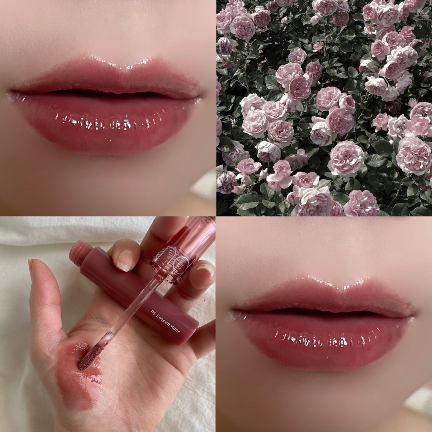 グラスティングカラーグロス/rom&nd/リップグロスを使ったクチコミ(5枚目)