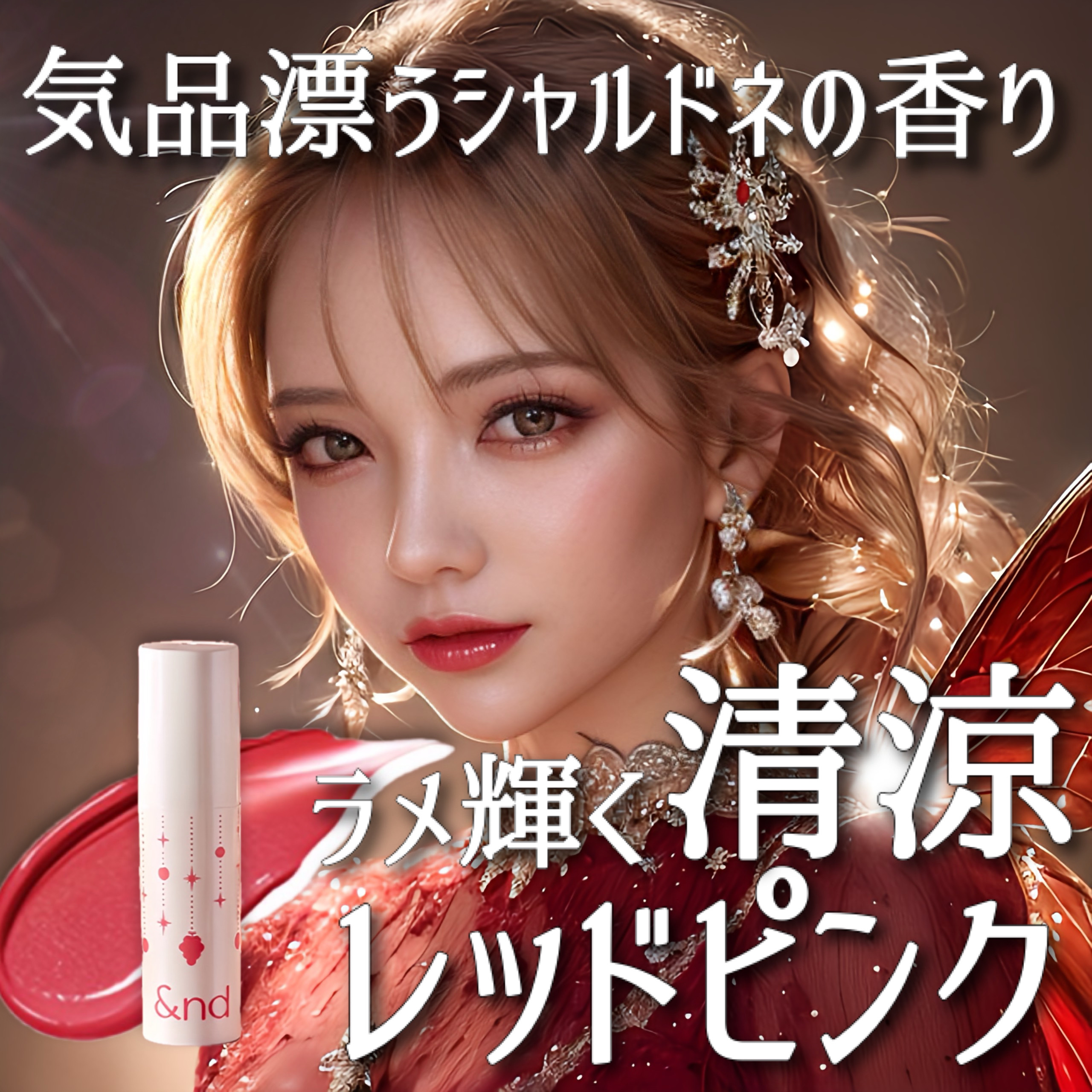 アンドバイロムアンド　グラッシーボムティント/&nd by rom&nd/リップティントを使ったクチコミ（1枚目）