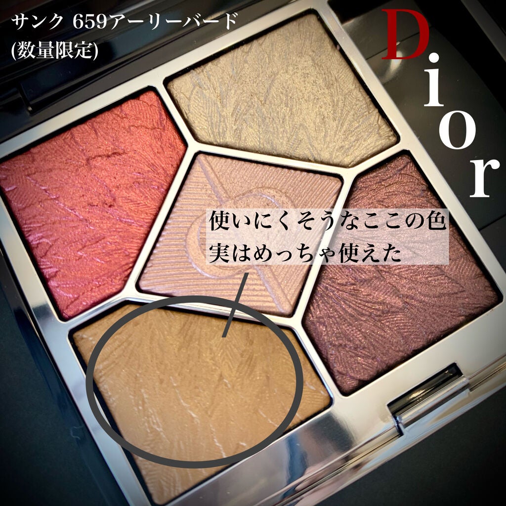 サンク クルール クチュール<バーズ オブ ア フェザー>/Dior/アイシャドウパレットを使ったクチコミ(1枚目)