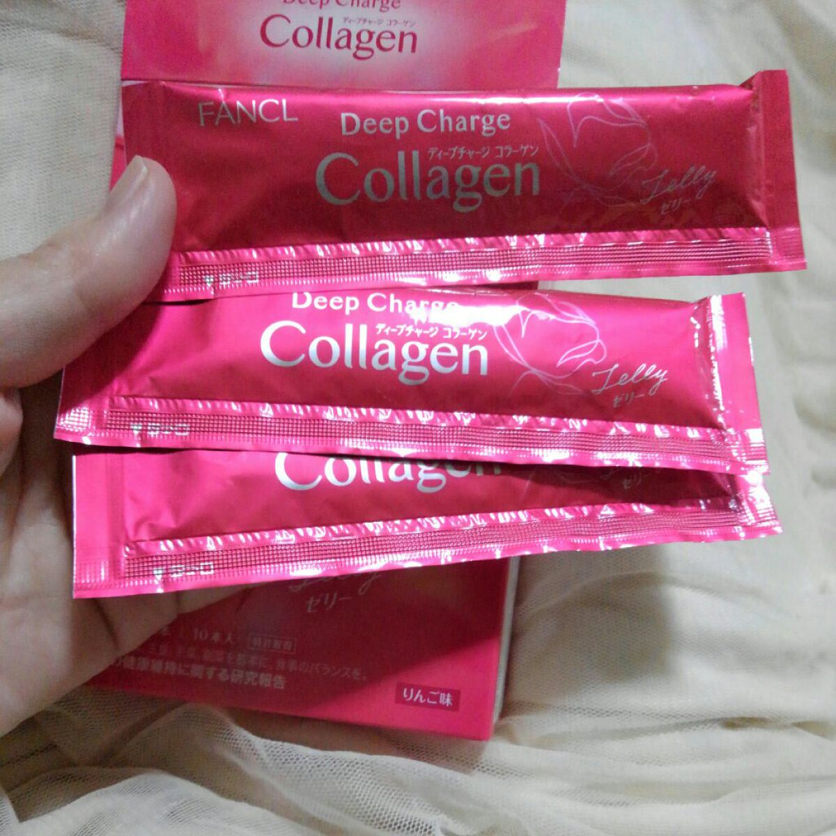 ディープチャージ コラーゲン スティックゼリー/ファンケル/美容サプリメントを使ったクチコミ(3枚目)