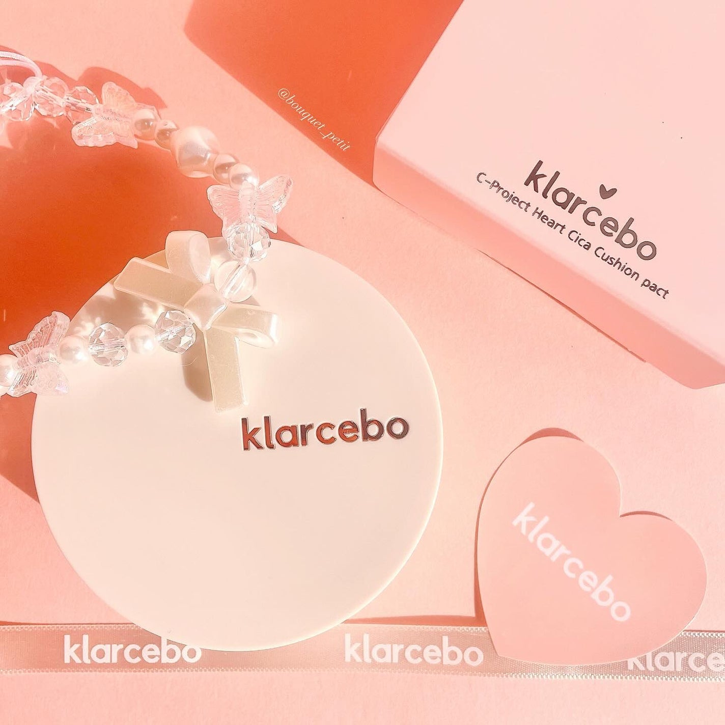 ハートシカクッション/klarcebo/クッションファンデーションを使ったクチコミ(1枚目)