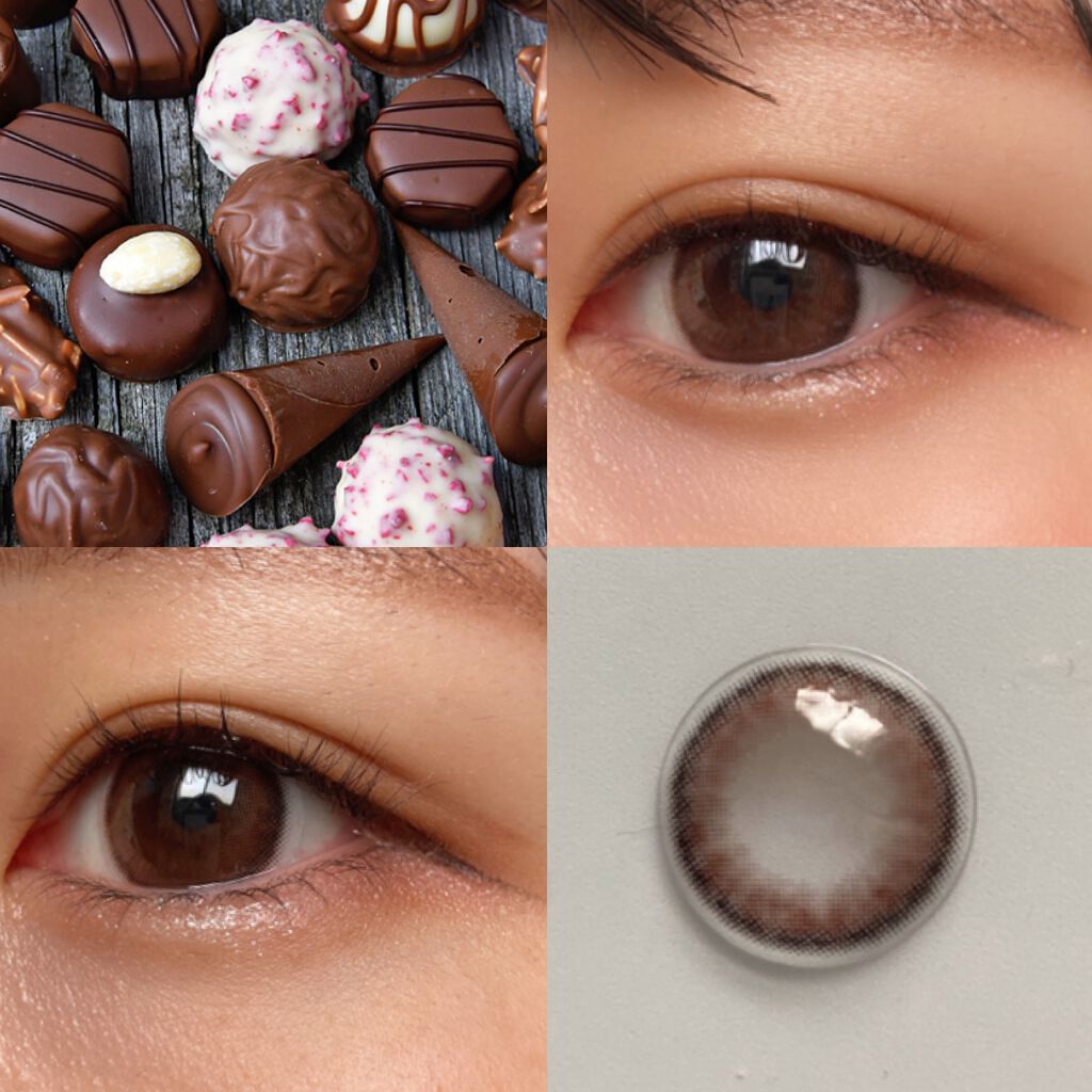 メランジェ シュエット ワンデー ショコラコフレ/melange+chouette/ワンデー（１DAY）カラコンを使ったクチコミ（2枚目）