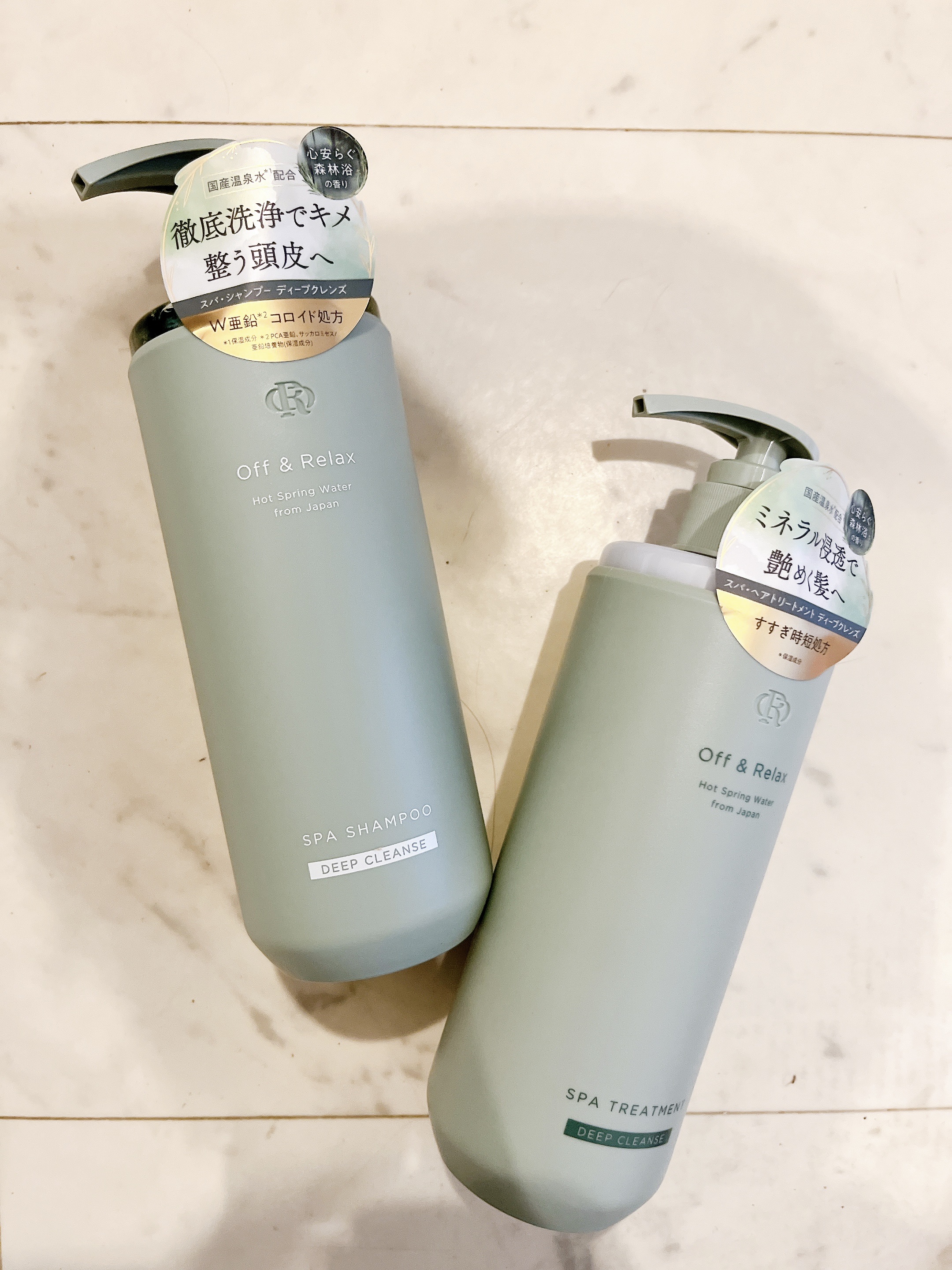 スパ・シャンプー/ヘアトリートメント ディープクレンズ/Off&Relax/市販シャンプーを使ったクチコミ（1枚目）