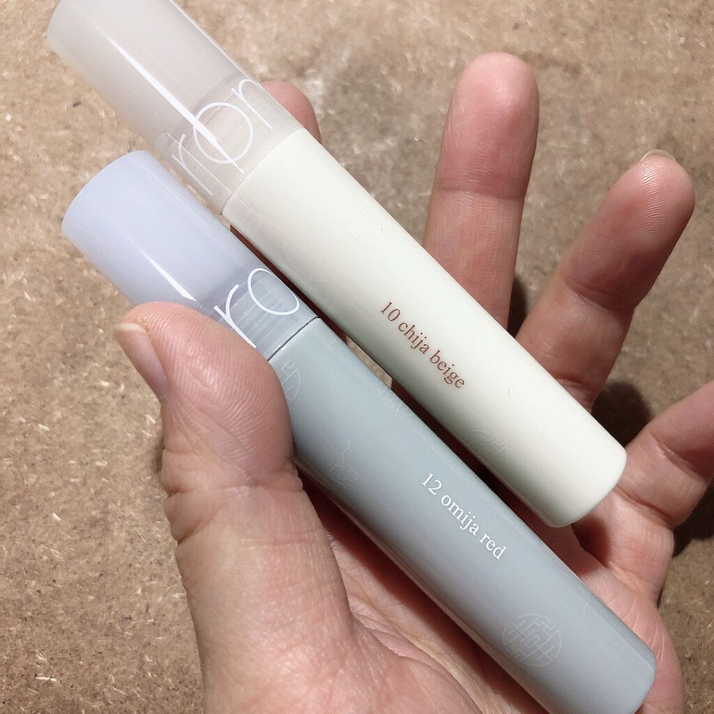 グラスティングウォーターティント 韓服エディション #12 omija red/rom&nd/リップティントを使ったクチコミ（1枚目）