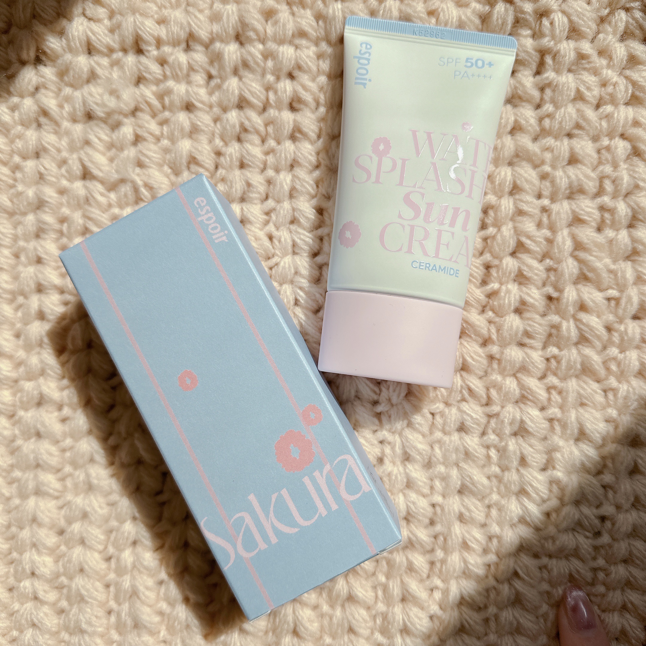 ウォータースプラッシュサンクリーム セラミド/espoir/日焼け止めクリームを使ったクチコミ（1枚目）