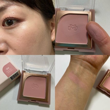 フラッターブラッシャー/mude/パウダーチークを使ったクチコミ(4枚目)